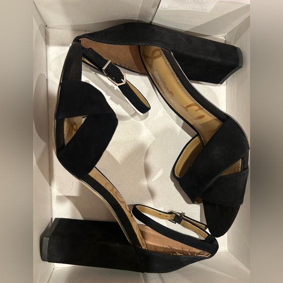 Sam Edelman Black Strappy Heels - Picture 2 of 3